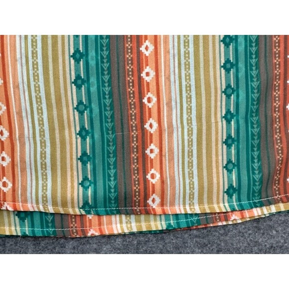 Ariat Howdy Print Striped Tank Top XL Western Boho Hippie Cowgirl Rodeo - Picture 10 of 10